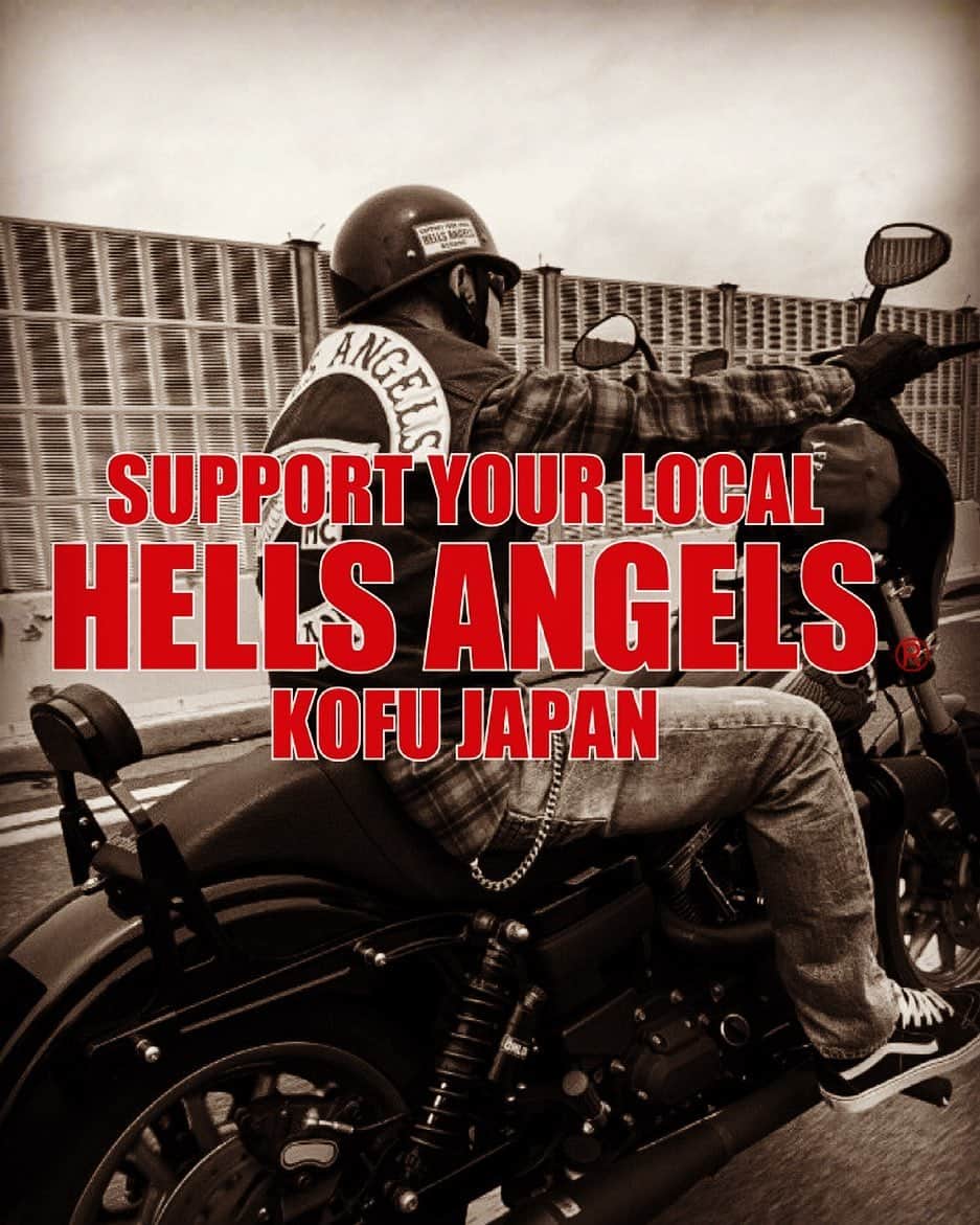ka-yuのインスタグラム：「HAMC KOFU JAPAN  #hellsangels #hellsangelsmc #hellsangelsjapan #hellsangelskofu #hamc #hamcjapan #hamckofu #support81 #support81japan #support81kofu #dyna #harleydavidson #ヘルズエンジェルス #甲府  @hells_angels_kofu」