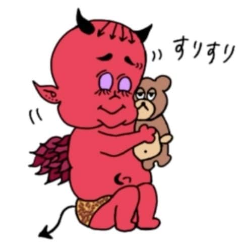 イラストレーターbebeのインスタグラム：「． 絵の色付けmovieシリーズ💗． ． LINEスタンプの イラストです😈❤️‍🔥． ． 完成までの道のり✍🏽🌹． 皆さん使って頂いて ありがとうございます😭🎨💜． #bebemikiart  @xx.272.xx  ． ． ． ⇞⇞⇞⇞☼⇟⇟⇟⇟． #drawing #draw #art #artwork #illustration #illstagram #design #artmovie #arrow #free #beach #myart #myworld #bebeart #iPhoneカバー#iphoneケース#スマホケース#携帯カバー#携帯ケース#手帳型ケース#オリジナルイラスト#オリジナルアート#イラスト#devil #devilillustrations #アート#デビル」