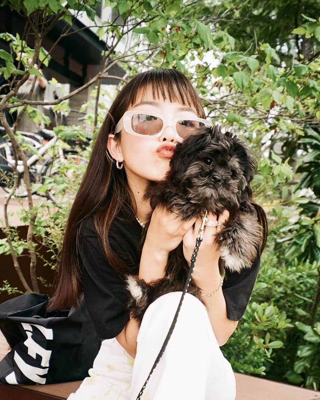 吉原日奈のインスタグラム：「ちゃむ🐕‍🦺🐾🎞」