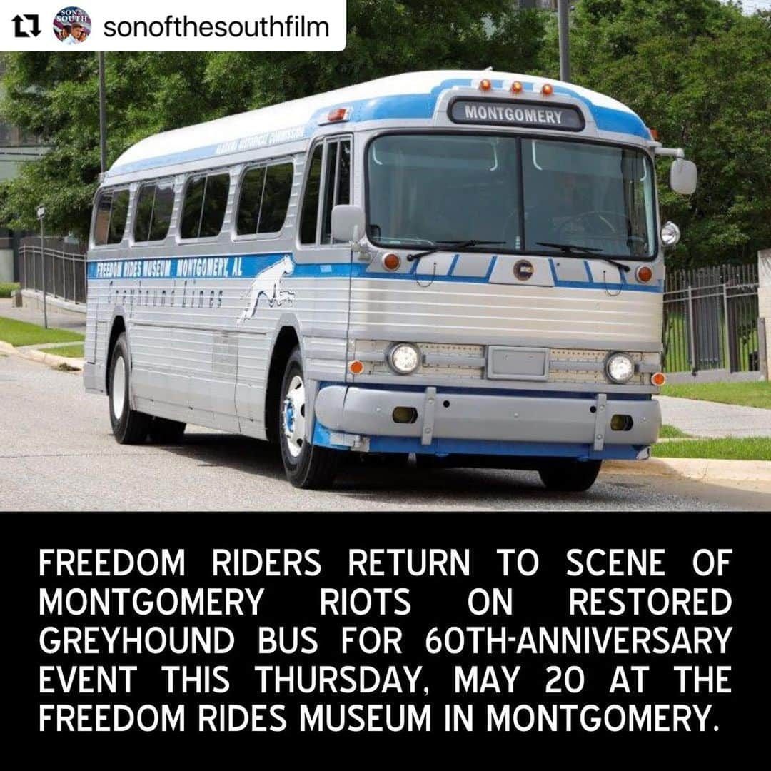 ルーカス・ティルさんのインスタグラム写真 - (ルーカス・ティルInstagram)「#Repost @sonofthesouthfilm with @make_repost ・・・ This Thursday, we are hosting an event with the Freedom Rides Museum in Montgomery, Alabama, to commemorate the 60th anniversary of the Freedom Rides.  Some of the original freedom riders will be arriving on the restored Greyhound bus to the very site where Freedom Riders were attacked by a mob.  The Freedom Rides paved the way for hundreds more to join the next stages of the civil rights struggle including the voter registration campaigns, the march from Selma to Montgomery, eventually leading to the Voting rights act of 1965 being signed into law - a new incarnation of which we are defending right now in the House as the John R Lewis Voting Rights Advancement Act.」5月19日 3時56分 - lucastill