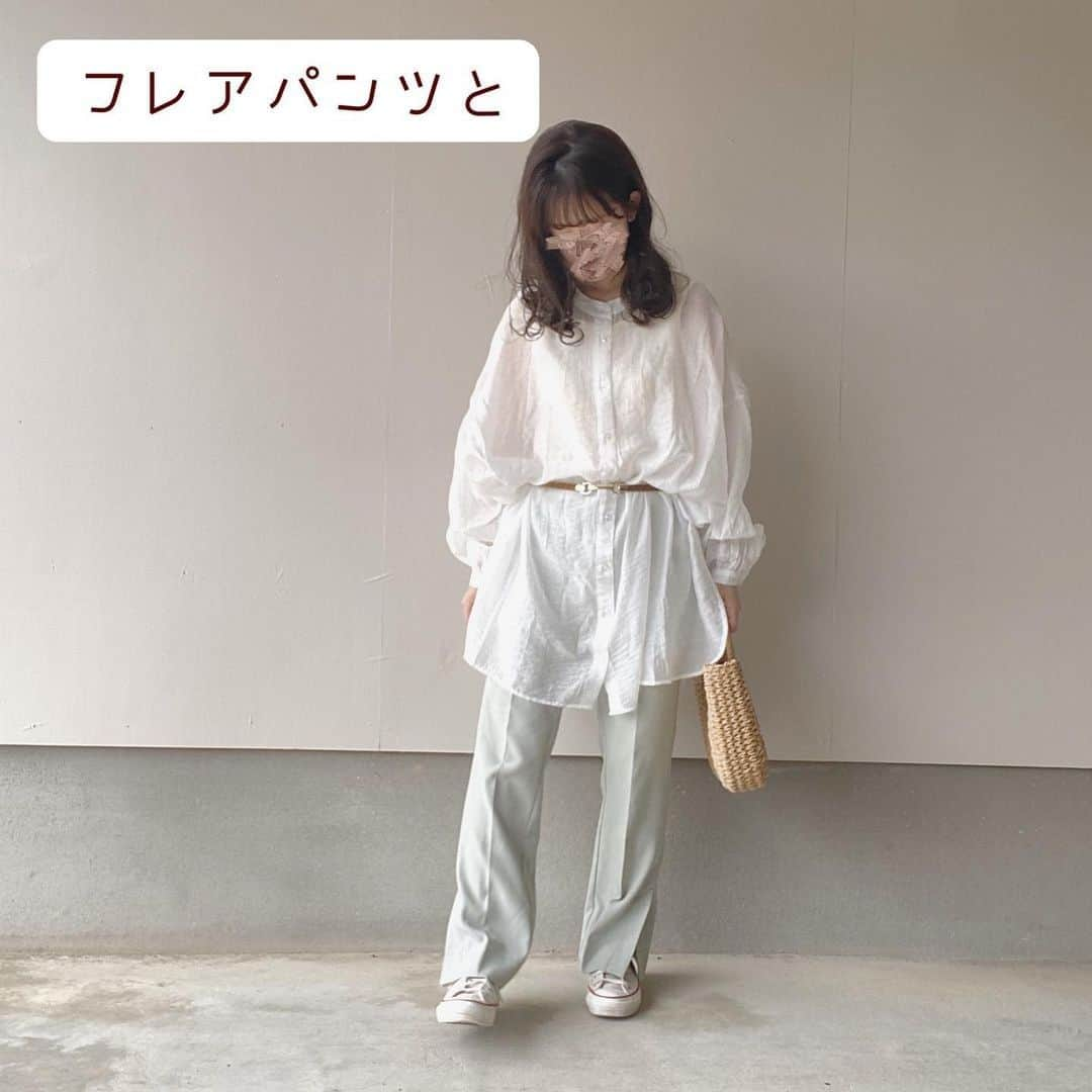 R i R y (リリー)さんのインスタグラム写真 - (R i R y (リリー)Instagram)「『シアーシャツの可愛い合わせ方♡』　　  トレンドのシアーシャツでこんなに着回せちゃいます✨ 夏に一枚は持っているといいかもしれませんね🤍  Photo by﻿ @yuzutarosu9876 ✴︎---------------✴︎---------------✴︎﻿ ﻿ ▶▶掲載する写真を募集中📸﻿ カワイイ写真が撮れたら、@velle.jp をタグ付けするか、ハッシュタグ #velle_jp をつけて投稿してみてね♪﻿ ﻿ velle編集部と一緒にカワイイで溢れるvelleを創っていこう😚🤍  ✴︎---------------✴︎---------------✴︎﻿ #シアーシャツ　#シャツコーデ　#シアーシャツコーデ #ビスチェコーデ #シャツワンピース　#ボリューム袖 #着回しコーデ #春夏コーデ #パンツコーデ #脚を出さないコーデ #カジュアルコーデ #ゆるコーデ #低身長コーデ #デニムコーデ #スラックスコーデ #フレアパンツコーデ #ビスチェコーデ」5月19日 18時00分 - velle.jp