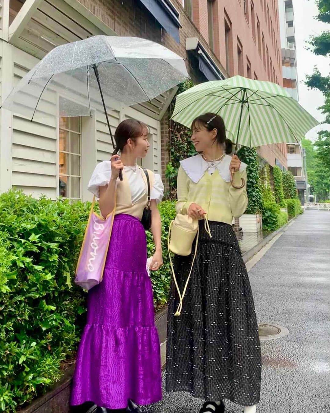 青山あみのインスタグラム：「いつも何となくlinkしてるよね👗 @osamid のEnergieが心地よい♡ いつもありがとう🌎  #오오티디  #fashion #もう出会って13年目ですね」