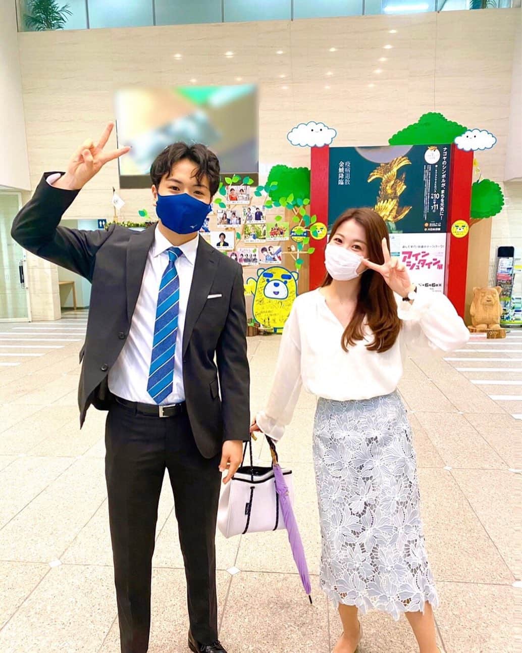 のインスタグラム：「﻿ ﻿ 先日、東海テレビでバッタリ会いました！﻿ テレビ愛知の天野なな実アナウンサーです！﻿ 愛知県出身で学年は１つ違いますが、アナウンススクールで一緒でした！﻿ 同じ名古屋で働くことになり、すごく頼りにしているアナウンサー友達です😂﻿ お互い頑張ろう！！﻿ ﻿  ﻿#アナウンサー #テレビ愛知 #天野なな実﻿ #東海テレビ #前田輝」