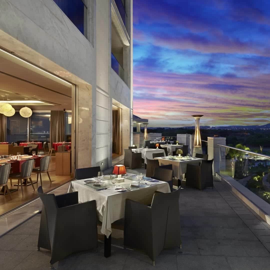 Conrad Hotelsのインスタグラム：「After a day of exploring, head back to @conradalgarve and treat your palate at our Michelin starred restaurant Gusto By Heinz Beck, where the Mediterranean cuisine is as stunning as the view.」