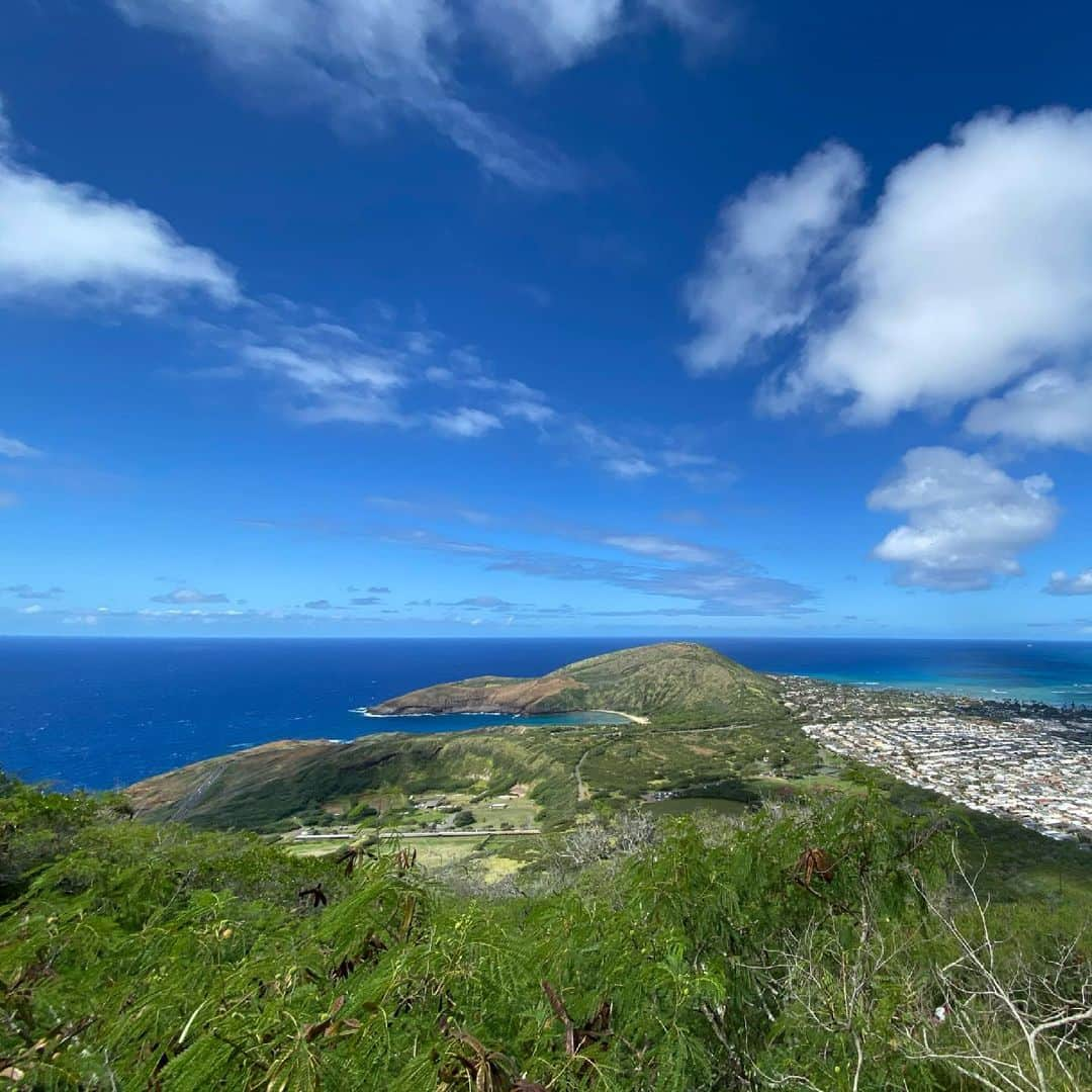 薬丸玲美さんのインスタグラム写真 - (薬丸玲美Instagram)「𝓚𝓸𝓴𝓸 𝓗𝓮𝓪𝓭  I hiked the Koko Crater Trail last week⛰  ハイキングキャラじゃないのに ココヘッドに先週登ってきました🤣 まぁー大変。でも頂上が綺麗すぎてまた行きたい！ってなりました🌈  @kumi_iekura ちゃん連れて行ってくれてありがとう♡  #薬丸玲美 #kokohead #kokocrater #hiking #hawaii #honolulu」5月21日 11時26分 - remi_yakumaru