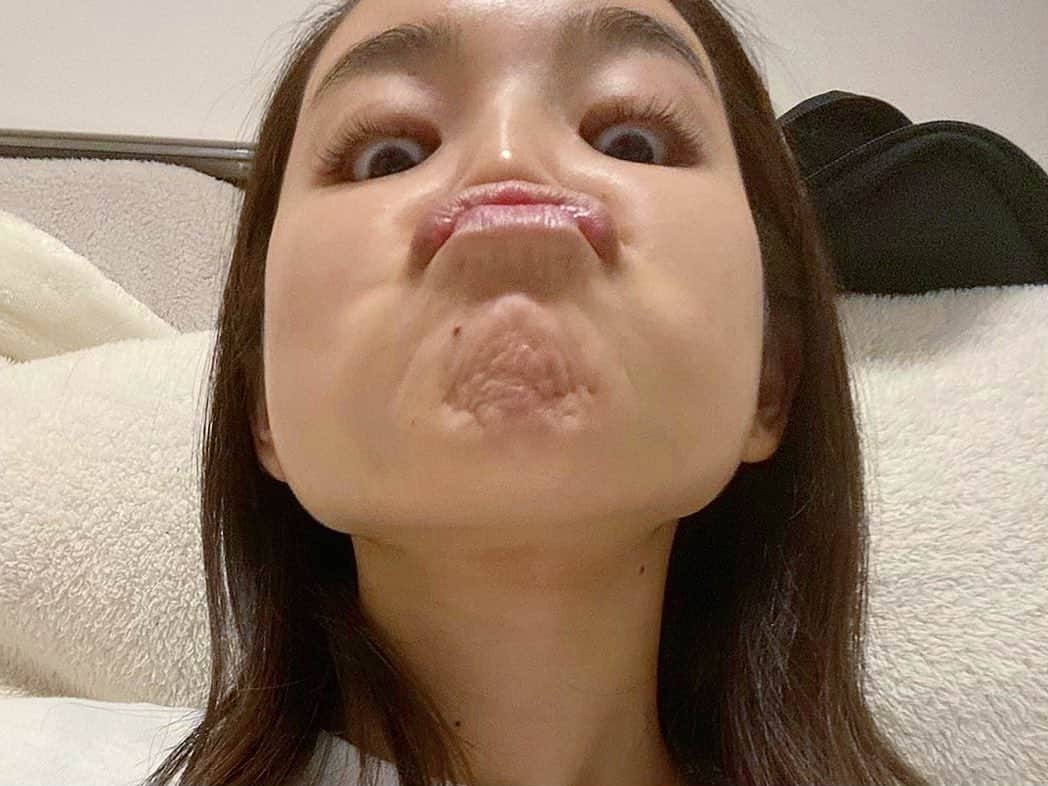 富久美玲のインスタグラム：「_ . ここ4.5年で1番盛れた🤳✨ 思わず保存して投稿にまで至る🐡 .」