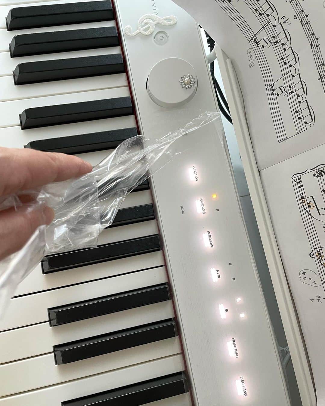 橋本志穂さんのインスタグラム写真 - (橋本志穂Instagram)「先月末に届いた #電子ピアノ  やっと、上の部分の保護シール剥がした。。  傷つけないようにしよう。  #Privia 楽しい。  #casio」5月21日 18時46分 - shihohashimoto3