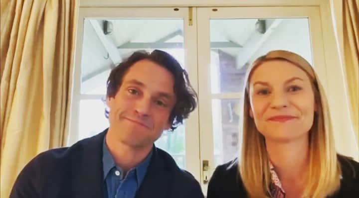 ヒュー・ダンシーのインスタグラム：「#HughDancy and #ClaireDanes for @HarlemStage.」