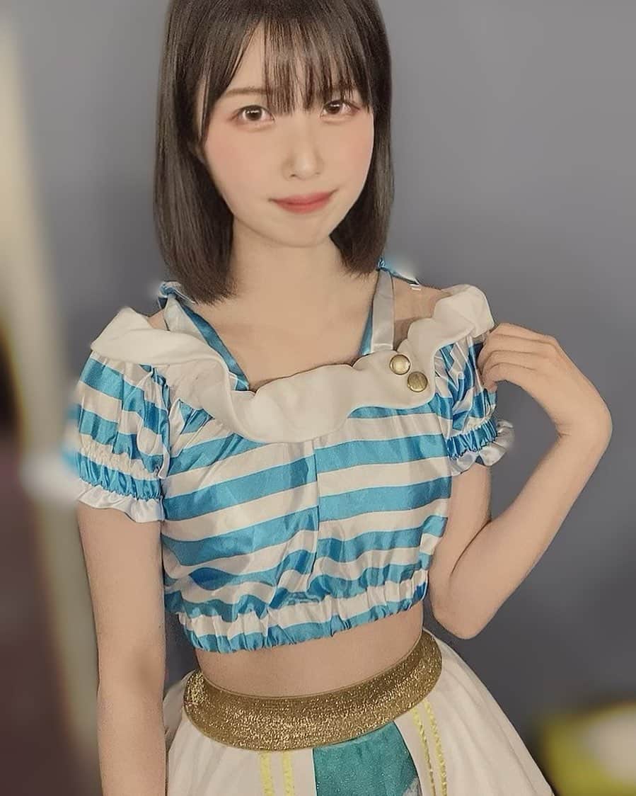 宮本桃子のインスタグラム：「・ この日のライブは特典会のみでしたが、来てくださってありがとうございました👼♥️ ・ 初めてのマリン衣装✨🐚⚓️ ・ いんすた複数枚選択ができなくなってるなんで？？？？？」