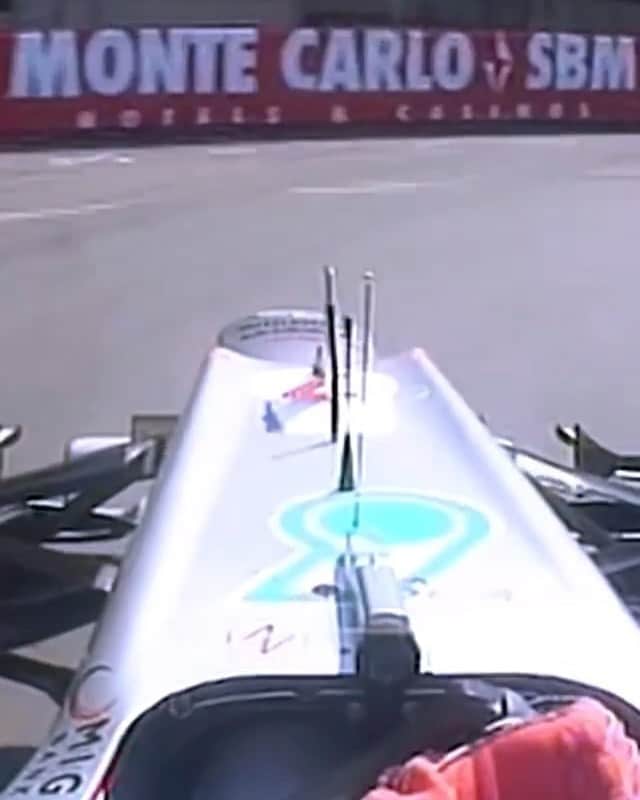 ミハエル・シューマッハのインスタグラム：「#Repost @mercedesamgf1 with @make_repost ・・・ Michael Schumacher at Monaco. Just magic. 🤩  Onboard with a legend on what would have been his 69th @f1 pole!」