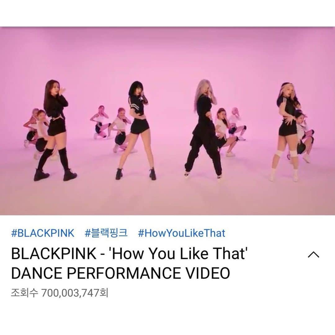 BLACKPINKさんのインスタグラム写真 - (BLACKPINKInstagram)「#BLACKPINK #블랙핑크 #HOWYOULIKETHAT #DANCEPERFORMANCE #안무영상 #700MILLION #YOUTUBE #YG」5月24日 8時04分 - blackpinkofficial