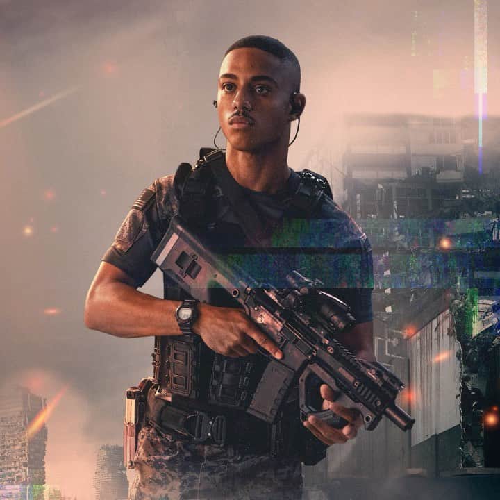 キース・パワーズのインスタグラム：「The future is looking 🔥. #TheTomorrowWar drops July 2nd on @AmazonPrimeVideo!」