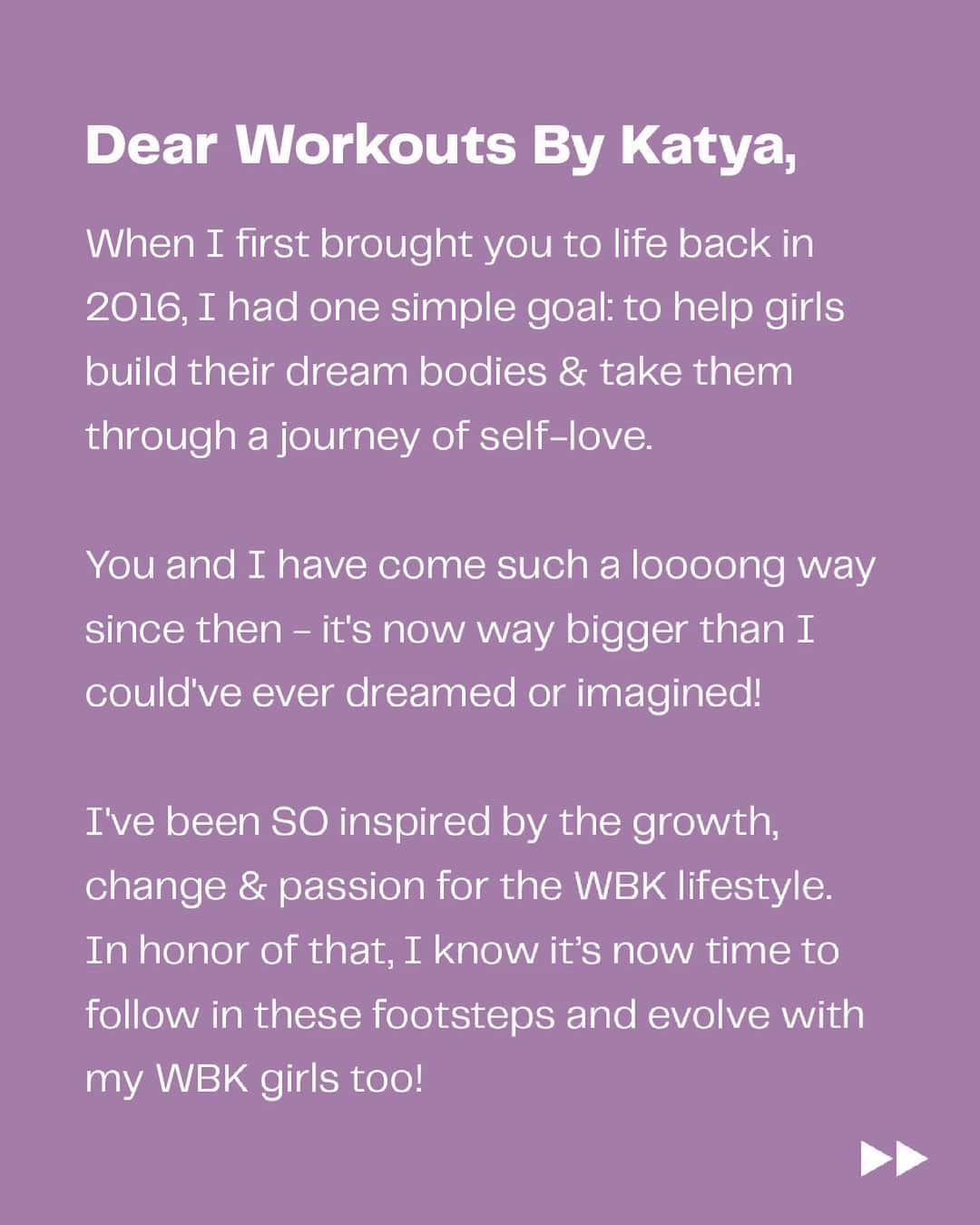 Katya Elise Henryさんのインスタグラム写真 - (Katya Elise HenryInstagram)「Dear Workouts By Katya... It's time to turn the page and start a brand new chapter. May 2021 marks exactly 5 years since we launched ❤️⁠  𝑰𝒇 𝒚𝒐𝒖 𝒄𝒂𝒏 𝒅𝒐 𝒊𝒕 𝒂𝒍𝒍 𝒐𝒏 𝒚𝒐𝒖𝒓 𝒐𝒘𝒏, 𝒕𝒉𝒆𝒏 𝒚𝒐𝒖𝒓 𝒗𝒊𝒔𝒊𝒐𝒏 𝒊𝒔 𝒕𝒐𝒐 𝒔𝒎𝒂𝒍𝒍.⁠  @workouts_by_katya @wbkactive_」5月24日 23時31分 - katyaelisehenry