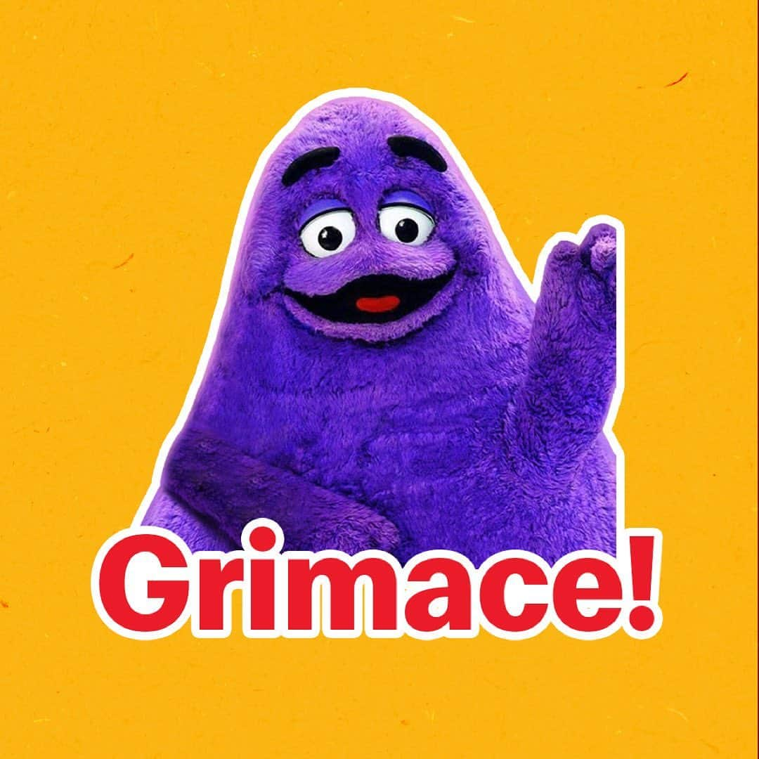 ドナルドのインスタグラム：「#Instagram has spoken and #Grimace is not only my BFF, but the People’s Champion as well. He’ll be so excited to hear the news!!!」