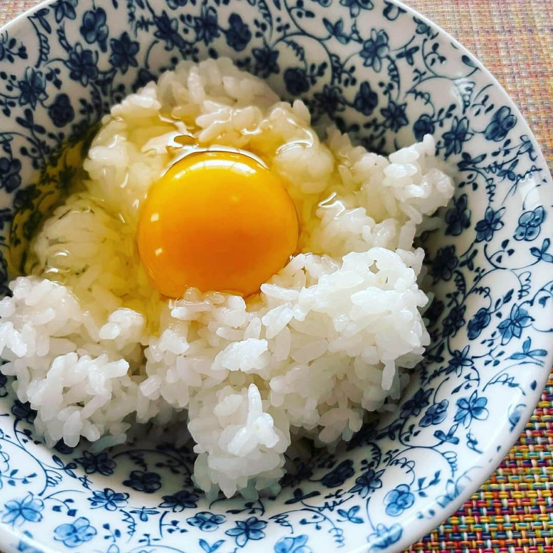 渡辺満里奈さんのインスタグラム写真 - (渡辺満里奈Instagram)「🥚  TKGで始まる朝。 奇跡のたまご！  シルクのようになめらかな舌触り。クセなくコクありの最高に美味しい卵でした🤍 ★ #卵かけご飯 #久しぶりに食べたけど #さいこー」5月25日 12時52分 - funnyfacefunny