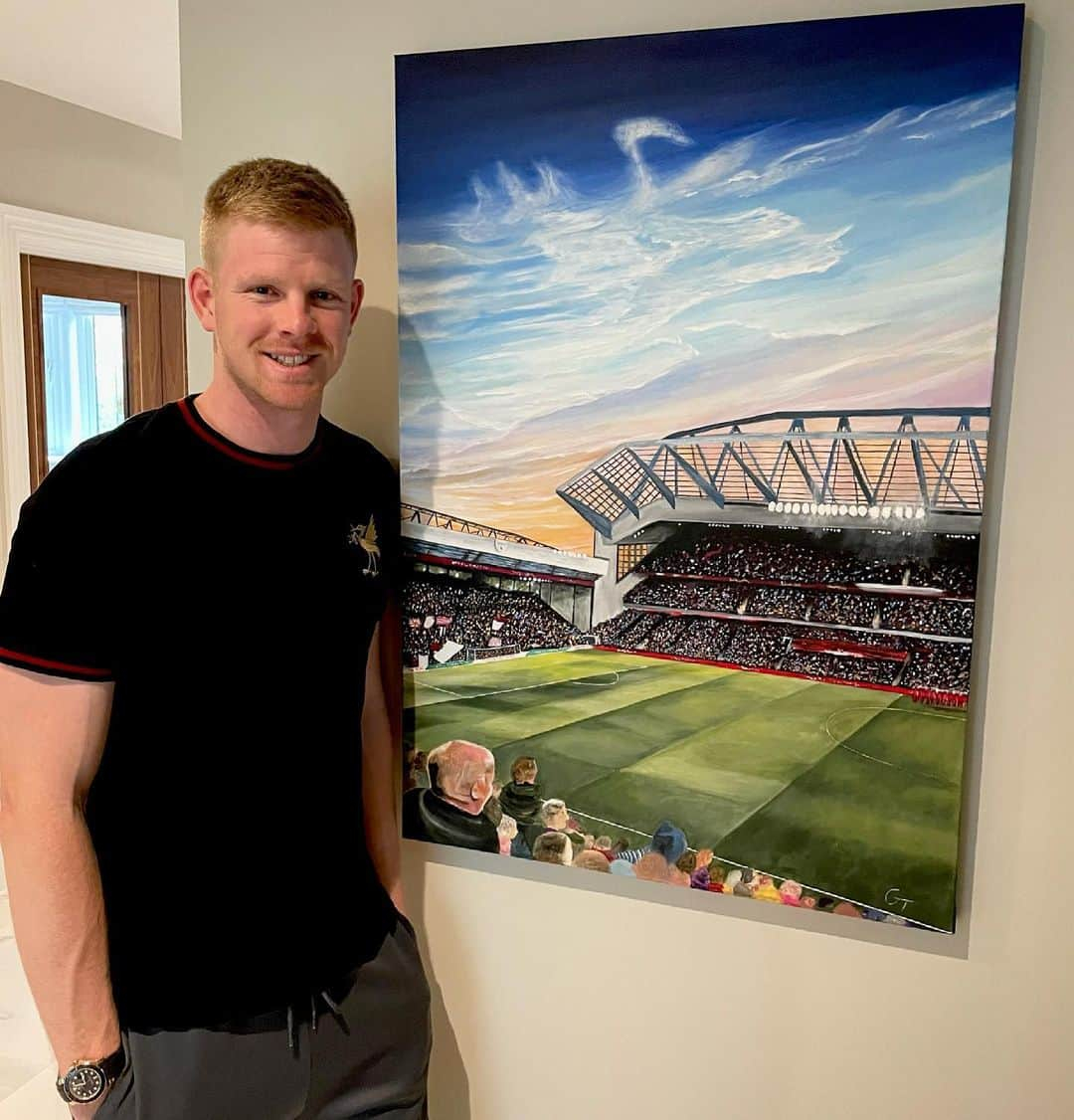 カイル・エドマンドさんのインスタグラム写真 - (カイル・エドマンドInstagram)「@gabitaylor @kissmyartbaby Thanks for this amazing piece of Anfield. Absolute🔥🎨」5月27日 1時32分 - kyle.edmund