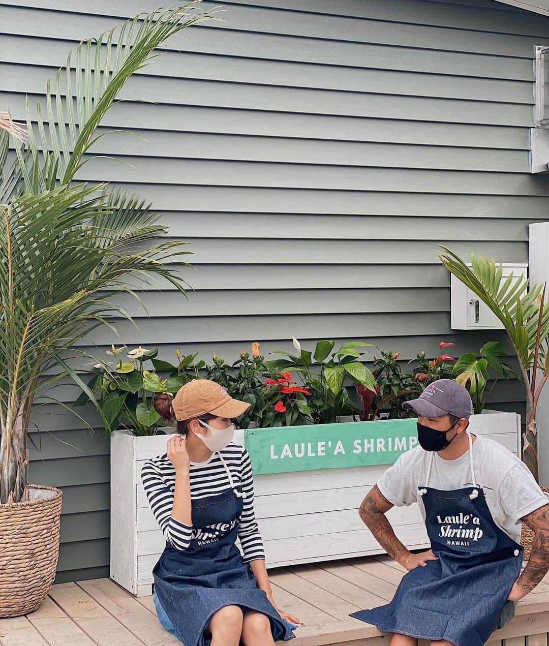 森山菜々のインスタグラム：「. M T G 中 🤔😆🌱(ゆる)  #LAULEASHRIMP #ラウレアシュリンプ #Shuna #シュナ #Shunagelato」