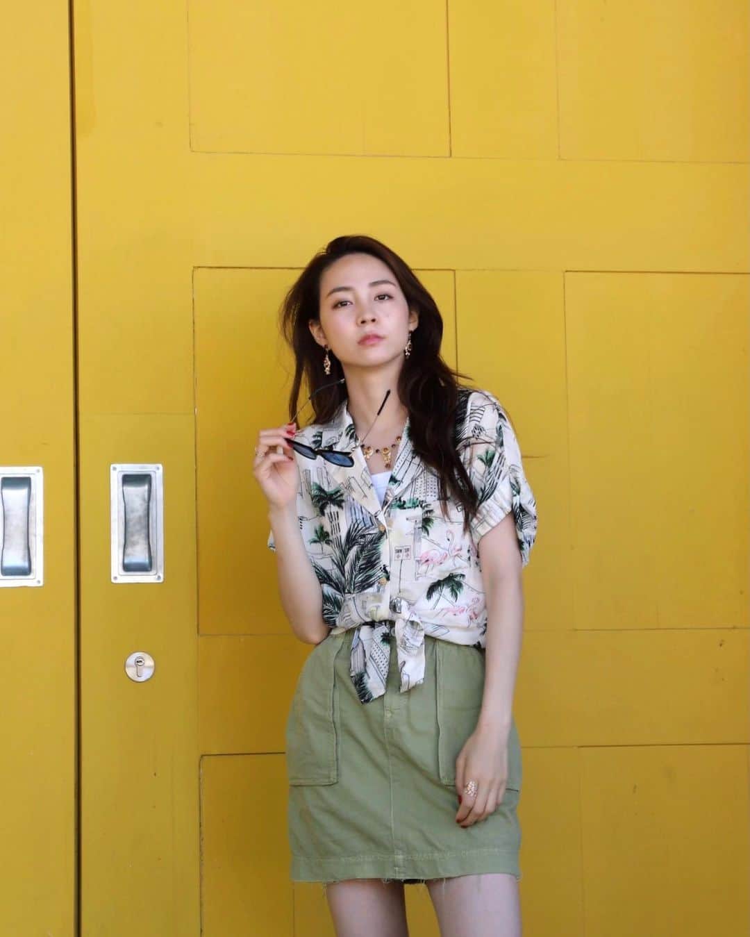 利水翔のインスタグラム：「.  #ootd﻿ 夏はまだかなぁーー🍉🏖﻿ とアルバムを見ながら振り返ってました✨😋笑﻿ ﻿ 梅雨が明けるのが﻿ 待ち遠しいです😘﻿ ﻿ ﻿ ﻿  ﻿ #enjoy #smile #happy﻿ #fishing #angler﻿ #fation #springcode﻿ #女性もかっこいい時代へ」