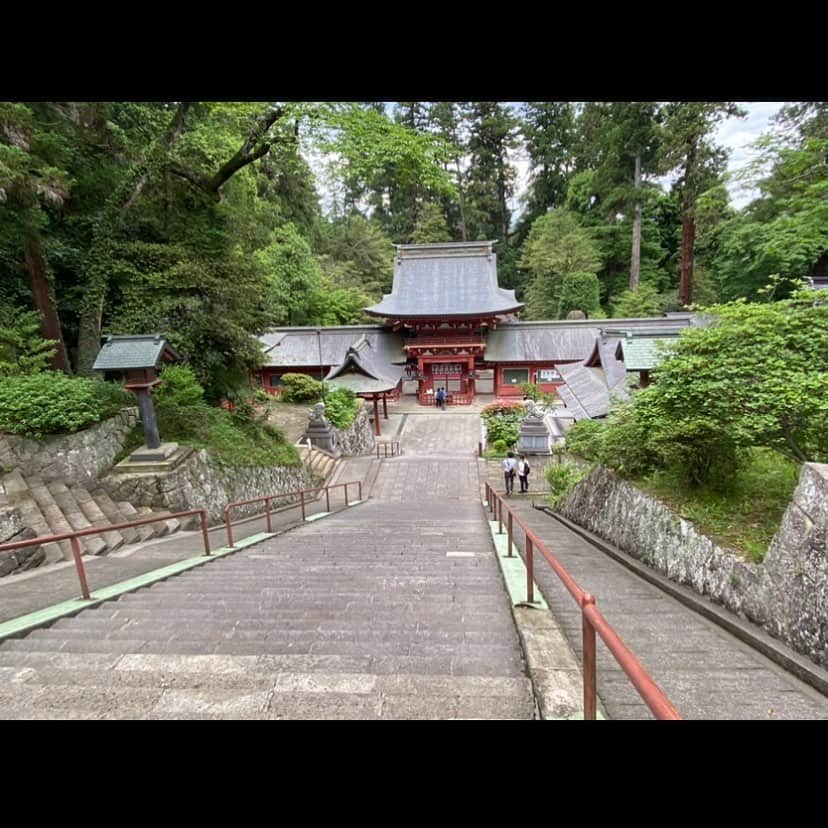 黒木理帆のインスタグラム：「日本三大下り宮 制覇っ！⛩  群馬県、貫前神社  #貫前神社 #日本三大下り宮  #趣味はドライブ」