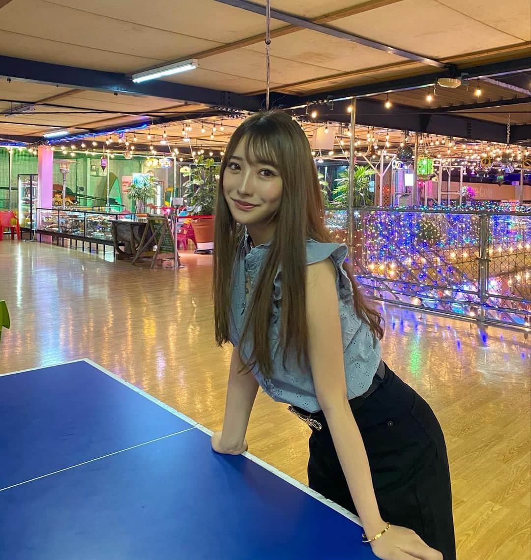 吉川陽多のインスタグラム：「. あいねちゃんと大慶園行った時の💗 最近ハマってる。笑 ひなクレーンゲームのプロです！ (写真撮る時だけマスク外しました🙇‍♀️) . #大慶園」