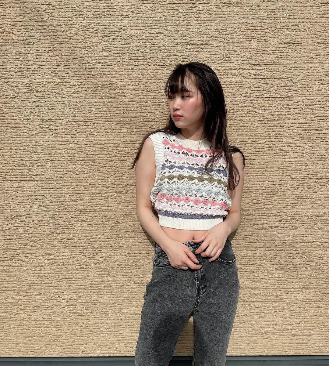 平野夢来（ゆぴぴ）のインスタグラム：「最近暖かくなってきたね~👒」
