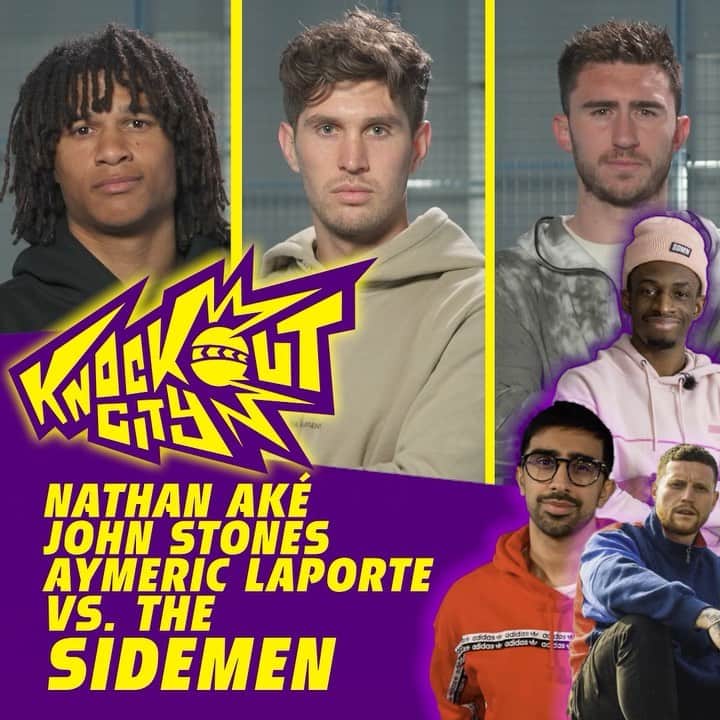 ナタン・アケのインスタグラム：「Enjoyed playing #KnockoutCity with @Johnstonesofficial and @laporte 🥊 Check out @Sidemen to see who won 💥」