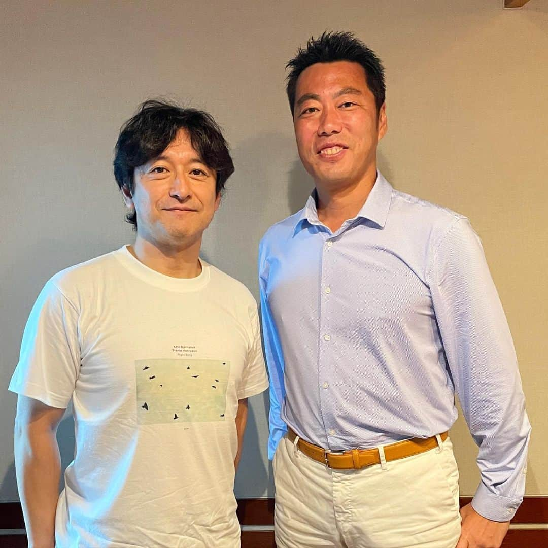 石丸幹二さんのインスタグラム写真 - (石丸幹二Instagram)「#グランドセイコーザネイチャーオブタイム 2021年6月のゲストは、元メジャーリーガーの #上原浩治 さんをお迎えしてお話を伺ってます！ 流石の体躯　締まっています #tokyofm #石丸幹二」6月12日 9時01分 - team_kanji_ishimaru