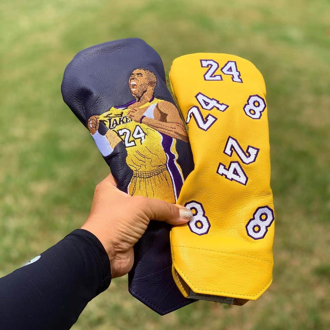 ジェーン・パークのインスタグラム：「Thank you @thewinstoncollection for this #blackmamba swag. The custom pic came out amazing! If you want to make all your head cover (wet) dreams come true, go check out his account. 💜💛」