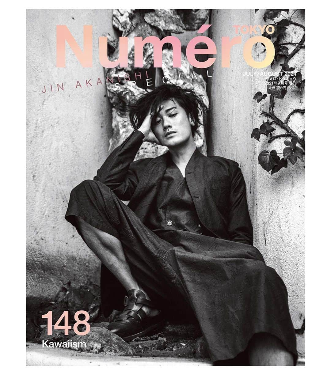 赤西仁のインスタグラム：「2021 年5月28 日 (Fri) 発売 7・8月号 #赤西仁 #NumeroTOKYO @Jin_Akanishi」