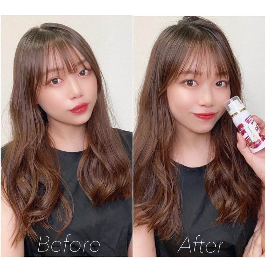 瀬賀しお（せがしぃ）のインスタグラム：「今の時期に大活躍アイテム🧖🏼‍♀✨   ☑️パンテーン ミラクルズ ボリューム ドライシャンプー   わたしは髪が細いから この湿気の多い梅雨シーズン... すぐに髪がぺたんこになっちゃうの😫💭💭 でもこのドライシャンプーを髪の根本にスプレーすると ベトベト感がスッキリして 髪もふわっとボリュームを出せるし 前髪もしっかりまとまります😚！   蒸れとかもスッキリするから真夏も大活躍間違いなしだね🥺👏🏼👏🏼👏🏼   水なしで使えるドライシャンプーなので普段から持ち歩いて 気になった時によく振って地肌から離してシューっとスプレーするだけ✌🏼 コンパクトサイズだからポーチに入れて持ち歩けます✨   テラス席で友達とカフェしてる時だったりとか おうちでトレーニングした後だったりとか 日中の髪のお直しに本当にオススメ！❤️   自然由来のタピオカパウダー配合で きしみにくく、瞬時にさらふわ髪にしてくれます☺️ ベスコスやアワードを多数受賞している人気シリーズで ドラッグストアなどでも手軽に買える コスパ抜群の激推しアイテム😳✊🏼！！   ぜひチェックしてみてくださいねん💕 @pantene_jp_offcial   #髪の日中お直し #パンテーンミラクルズ #パンテーン #ドライシャンプー #PR」