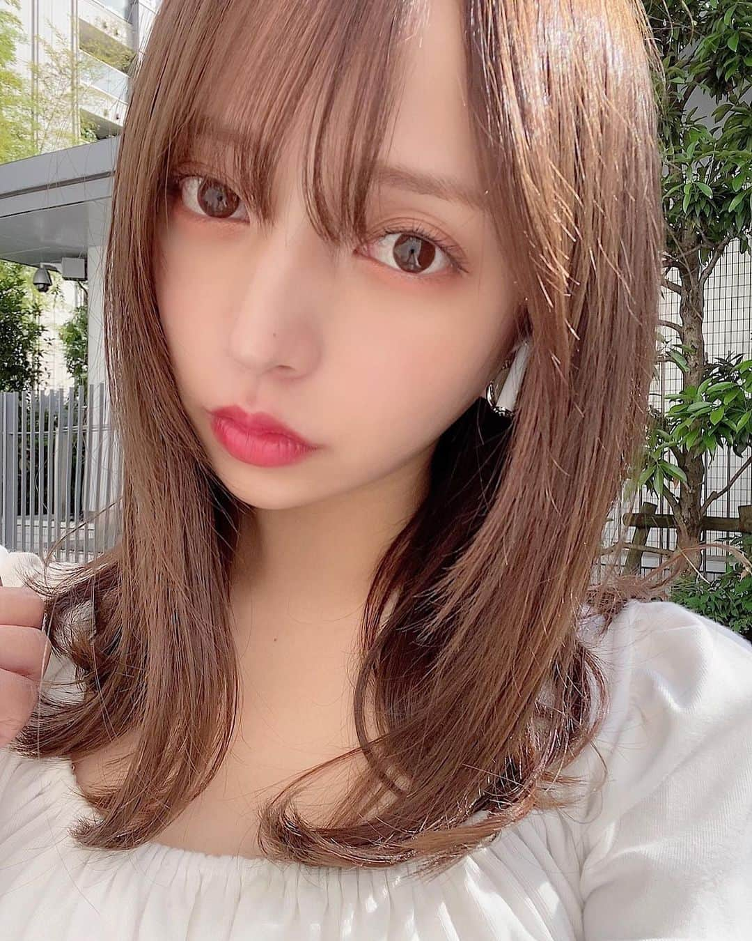 平尾優美花（ゆみちぃ）さんのインスタグラム写真 - (平尾優美花（ゆみちぃ）Instagram)「前髪の分け目を逆にしてみた、ただの自撮り🤳」5月29日 21時04分 - hirao_yumika