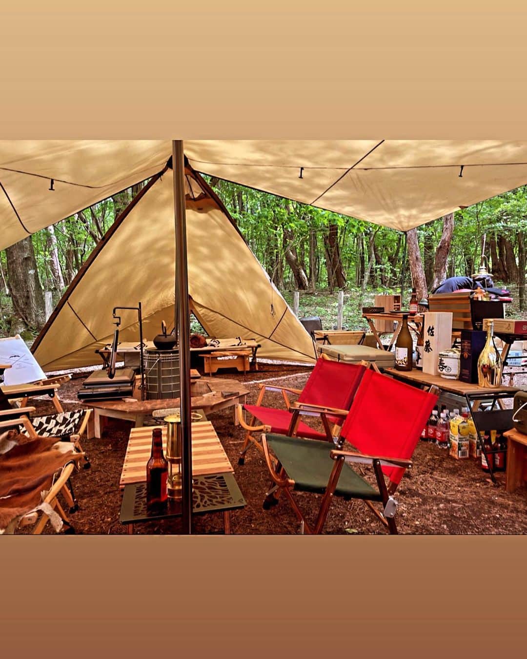 荒木さやかさんのインスタグラム写真 - (荒木さやかInstagram)「“ hi there‼︎ こないだのキャンプだホイ⛺️♡ 確実にキャンプにハマってきている💘 写真ありすぎるからストーリーのハイライトに残してるよ🌞 #camp #camping  #キャンプ #キャンプだホイ」5月30日 21時51分 - araki_sayaka