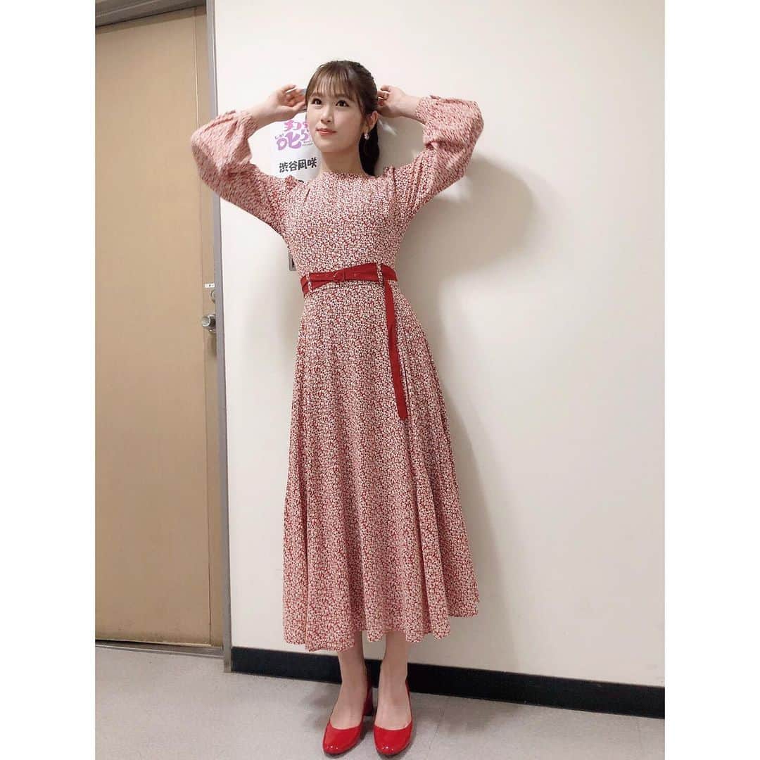 渋谷凪咲さんのインスタグラム写真 - (渋谷凪咲Instagram)「赤ワン❤️  #赤いワンピース #かわいいです #チコちゃんに叱られる #お衣装👗 #るんるん ♪」5月30日 16時36分 - nagisa_nikoniko