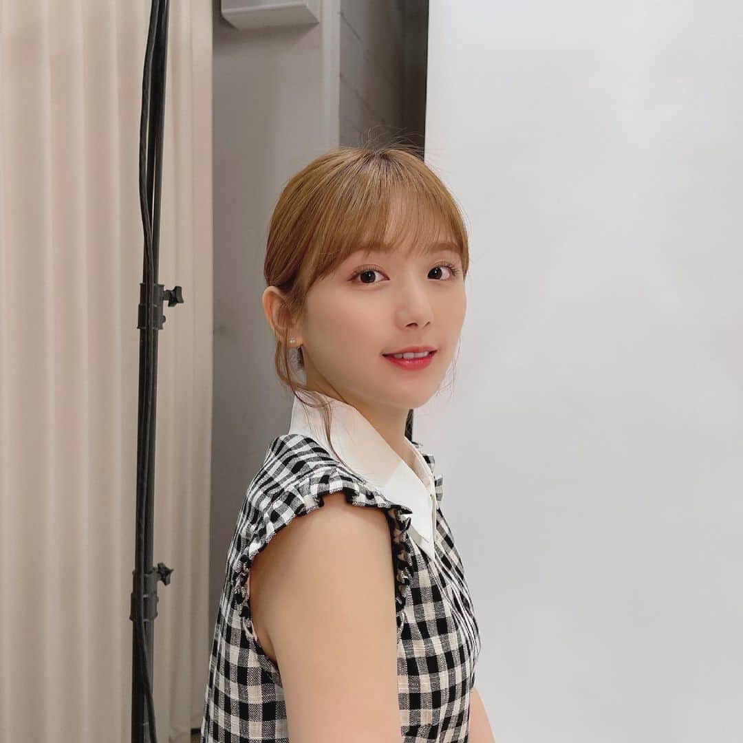 ひよんのインスタグラム：「🧡🧡 ㅤㅤㅤㅤㅤㅤㅤㅤㅤㅤㅤㅤㅤ ギンガムチェックブームがまだ続いている🖤🤍 ㅤㅤㅤㅤㅤㅤㅤㅤㅤㅤㅤㅤㅤ #ひよん」