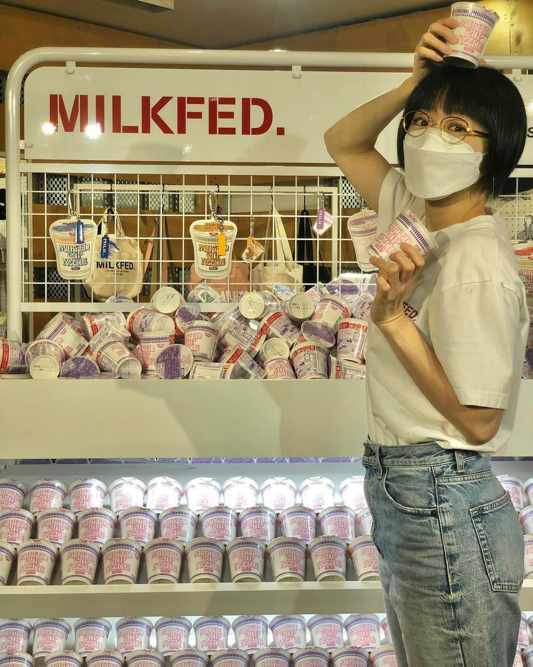 時東ぁみさんのインスタグラム写真 - (時東ぁみInstagram)「いつぶりかの展示会☆ ・ 『2021 MILKFED./SILAS FALL EXHIBITION』行かせていただきました☆ 私のような仕事は洋服がいくらあっても足りない仕事… コロナで展示会が全くなく困ってたのよ〜 感染対策が超徹底されていて、安心して洋服見られました☆ ・ 久しぶりに友達にも会えて、日常を取り戻せた気がするよ〜☆ ・ #時東ぁみ #展示会 #milkfed #ミルクフェド  #silas #silasandmaria #サイラス #サイラスアンドマリア #洋服 #衣装 #久しぶり#ありがたい #日常 #戻った気分 #幸せな時間  #会えた人  @sweetlicious_kaede  @aoi.bash」5月31日 7時50分 - amitokito