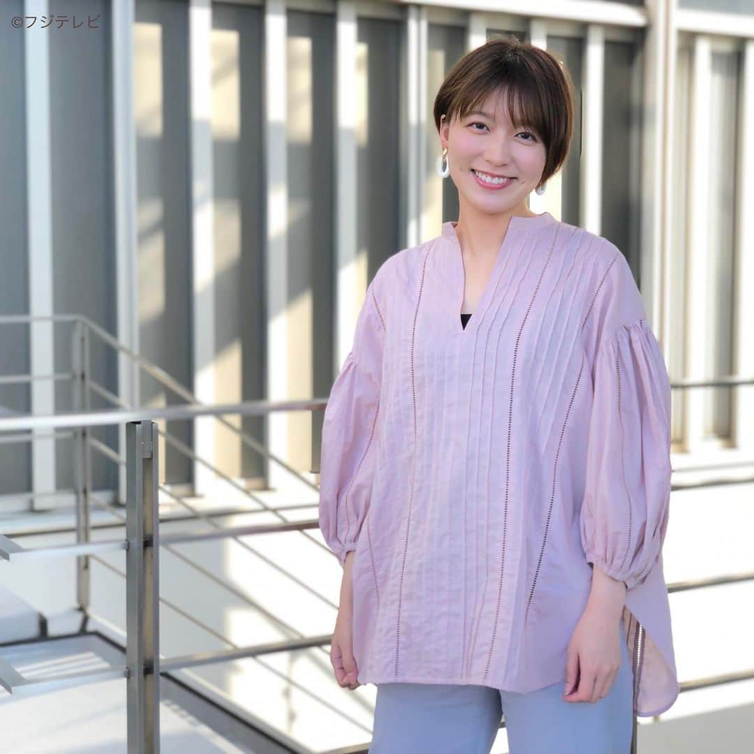 フジテレビ「めざましテレビ」さんのインスタグラム写真 - (フジテレビ「めざましテレビ」Instagram)「5月31日(月)  ファッション雑誌CanCamとコラボした お天気コーナー「きょう何着て行く？」 阿部華也子の毎日のコーデを紹介♪  【きょうのコーデ】 ブラウス→#ノーク １万５０００円  パンツ→#ánuans １万６４７８円[Web限定] 靴→#ダイアナ １万７６００円   イヤリング→#アビステ ７０２０円   【コーデのポイント】 お仕事コーデの定番ブラウス×センタープレスパンツを カラーMIXで新鮮にブラッシュアップ🤹🏻‍♀️ パステルカラー同士なら派手になりすぎず ちょうどいい華やかさが手に入ります💐✨ 足元には白を効かせて初夏らしい抜け感を🤍  #めざましテレビ #きょう何着て行く？ #阿部華也子 #今日のコーデ#コーデ#CanCam #今日のファッション#ootd #きょう何着て行く？は月〜金朝6時22分ごろ放送📺 #スタイリストたなべさおり」5月31日 17時16分 - mezamashi.tv