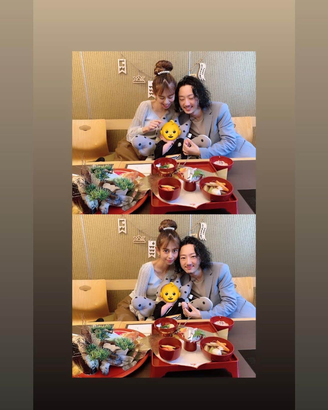 間宮梨花さんのインスタグラム写真 - (間宮梨花Instagram)「お食い初め👶❤️ 袴姿かわいすぎた🤣 すくすく成長中〜 木曽路でお食い初めかなり オススメです💕💕 #リアルタイムじゃありません #フィード投稿基本遅れてます #お食い初め #お食い初めメニュー  #木曽路でお食い初め  #木曽路 #家族 #じじばば」5月31日 13時36分 - rika_aizawa0329