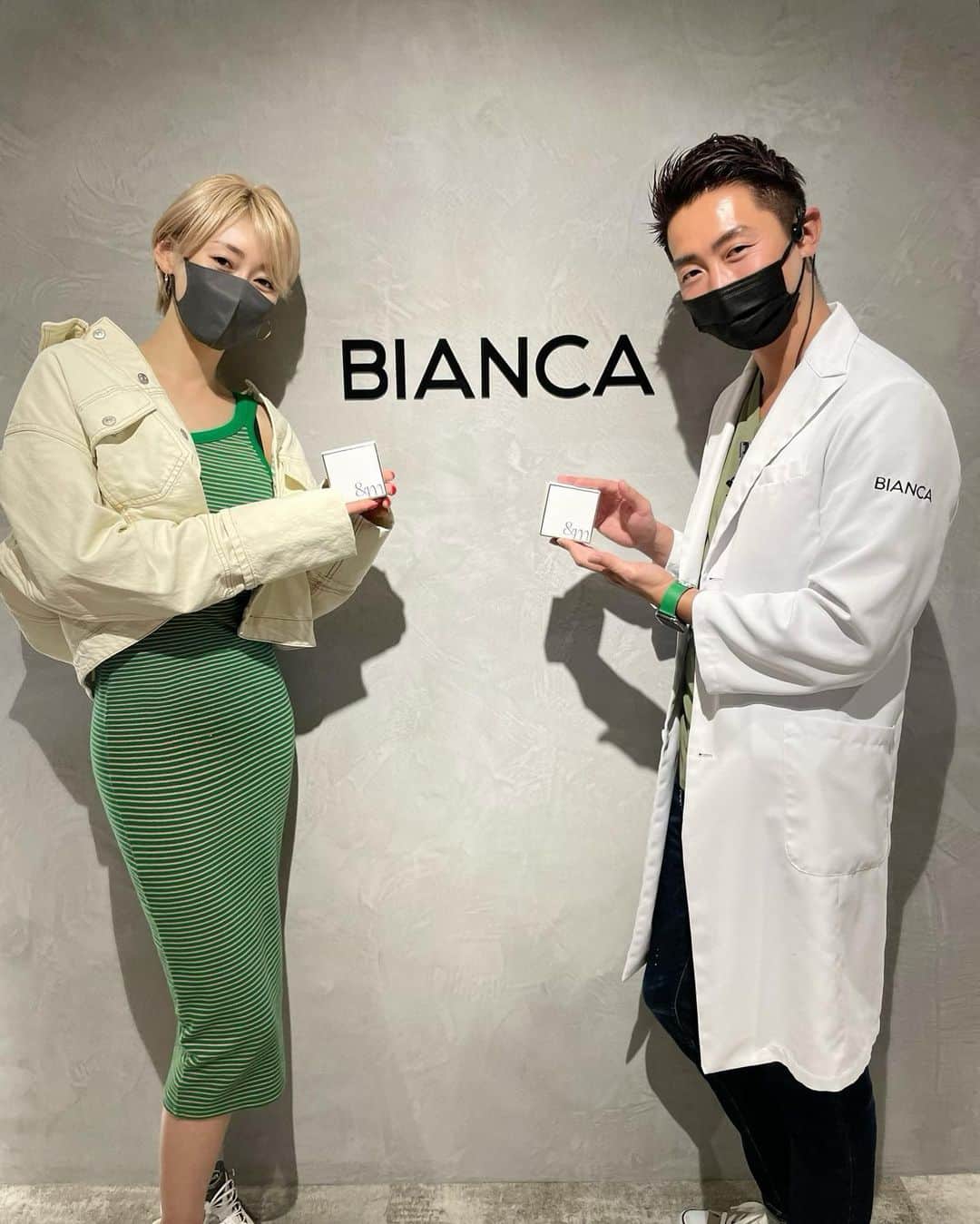 &mのインスタグラム：「@biancaclinic さんの運営する 「BIANCA CLOSET」にて、 &mのモイスチャーバランスソープのお取り扱いが始まってます♡  理事長カズ先生 @dr_kaz と記念写真📸👨‍⚕️  BIANCAのみなさま、可愛いわが子たちをよろしくお願いします🟠🌹  #biancaclinic  #biancacloset」