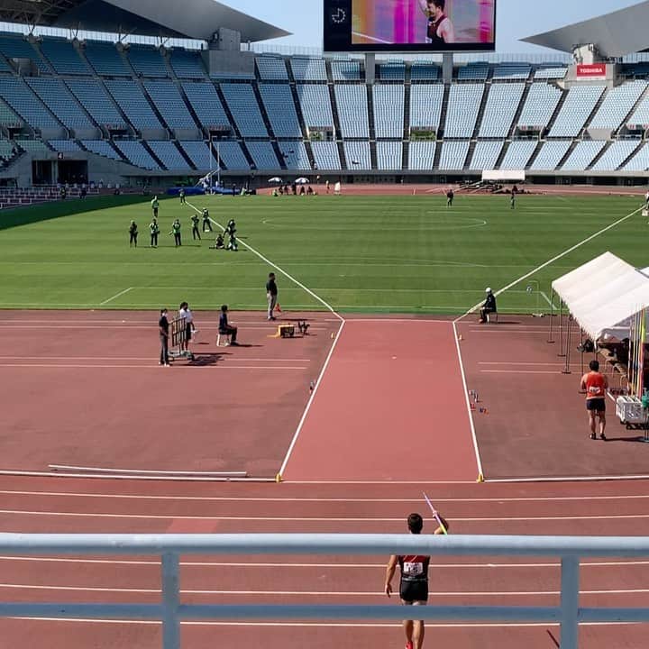 ディーン元気のインスタグラム：「81m06 More to come on this week end🤞  #javelinthrow  #lifeisgood」