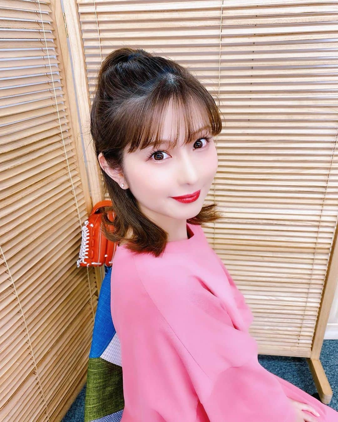 谷川愛梨のインスタグラム：「ぴんくday🍑」
