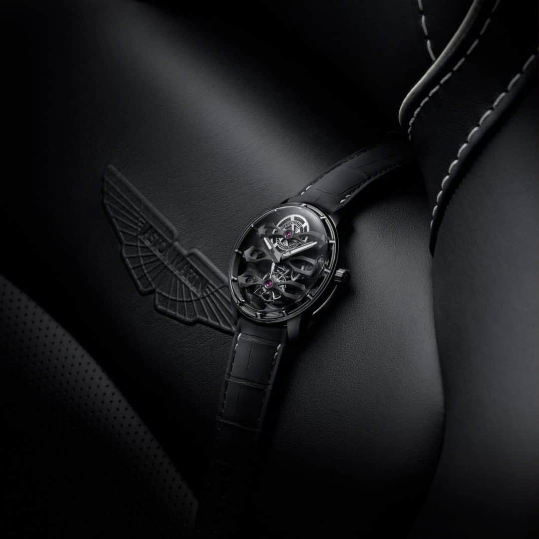 アストンマーチンのインスタグラム：「Consisting of 260 moving parts, the Tourbillon with Three Flying Bridges Aston Martin Edition has been created based on a shared philosophy of beautiful design and exquisite craftsmanship.   #AstonMartin #GirardPerregaux #GPBridges」