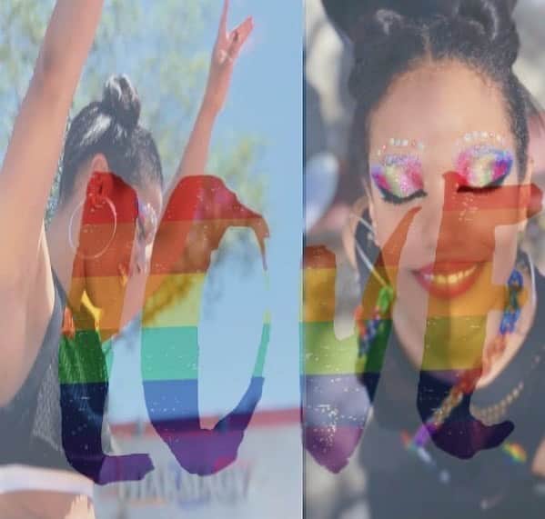 のインスタグラム：「🌈Happy Pride Month everyone!🏳️‍🌈 What does PRIDE mean to you? For me it’s 3 words : Freedom to love 💖 {yourself & others...} I can’t wait for a world when everyday is Pride Day! ✨🦄 Thank you for this awesome edit @freemasoul  #pride  #pridemonth #loveislove」