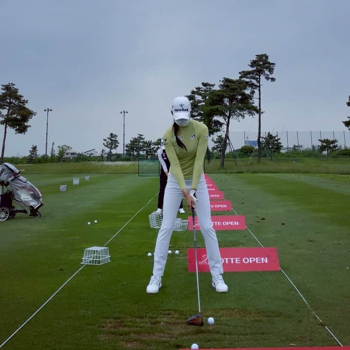 チョン・ジユのインスタグラム：「I💛golf #lotteopen」