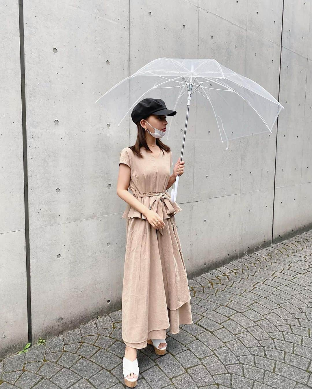 平尾優美花（ゆみちぃ）さんのインスタグラム写真 - (平尾優美花（ゆみちぃ）Instagram)「Rainy day ☔️ 梅雨はニガテ😢すっぴんの日は帽子かぶることが多いなあ」6月4日 21時34分 - hirao_yumika