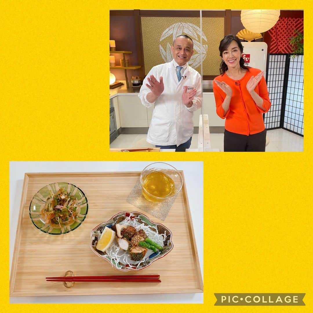 早見優さんのインスタグラム写真 - (早見優Instagram)「This month on DINING WITH THE CHEF!  Tricolored fish fry 魚の3色揚げ  #nhkworld  #japanesefood  #friedfood  #diningwiththechef  #yuhayami  #chefsaito」6月5日 11時07分 - yuyuhayami