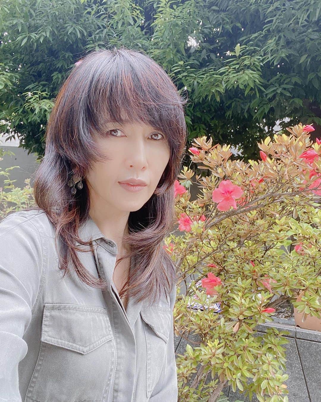 工藤静香さんのインスタグラム写真 - (工藤静香Instagram)「飛竜の舞　すごい名前のサツキが咲いています！ そしてズッキーニ👍オシベとメシベを付けます‼️」6月5日 16時07分 - kudo_shizuka