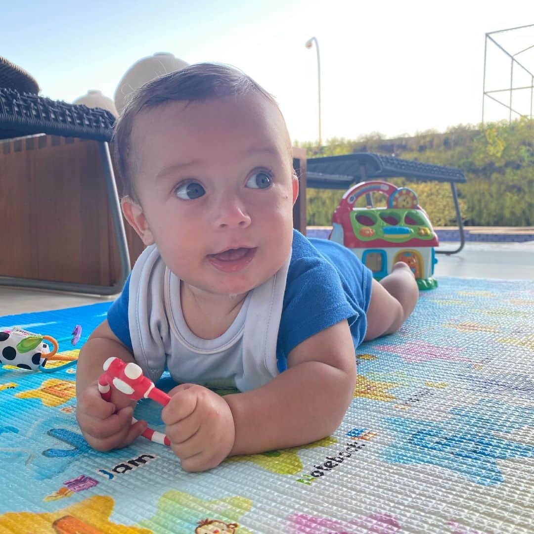 のインスタグラム：「Meu babão preferido 💙」