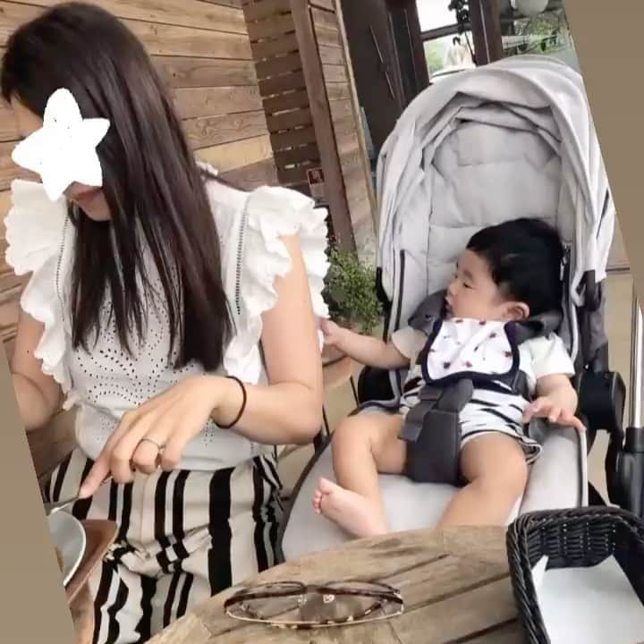 渡辺かなえのインスタグラム：「mammyのソデーがスキー この後フリフリをパクパク」
