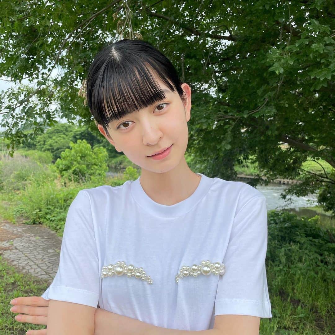 成田愛純さんのインスタグラム写真 - (成田愛純Instagram)「白⚪️⚪️⚪️⚪️ とっっっても特別なtシャツなのです~~~♡」6月6日 20時52分 - narita_asumi.official
