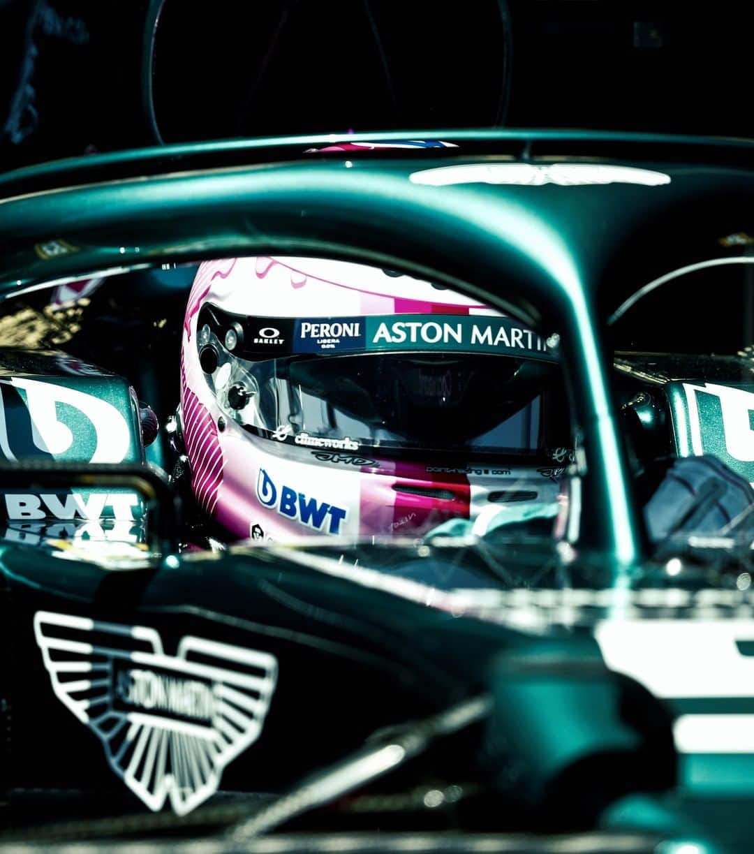 アストンマーチンのインスタグラム：「We're back. And we're only just getting started.  Sebastian Vettel scores our first ever podium in @F1 at the Azerbaijan GP.  #AstonMartin #AzerbaijanGP」